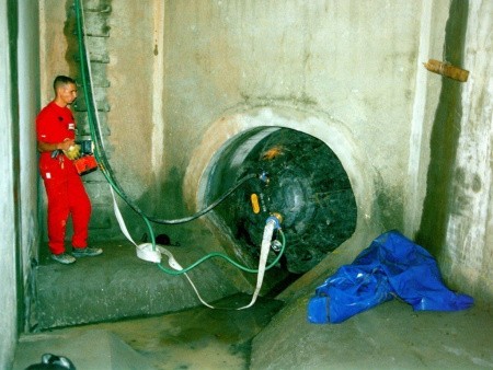 Пневматическое заглушающее перекрытие LAMPE для нефт., 400-1000 мм., применение